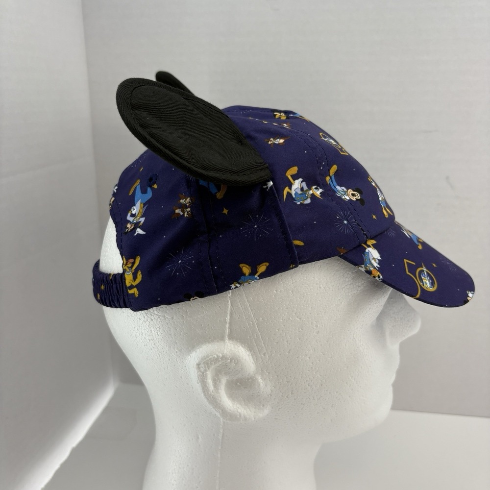 Walt Disney World 50th Anniversary Mickey Mouse Baseball Hat Ears Toddler - Picture 4 of 12
